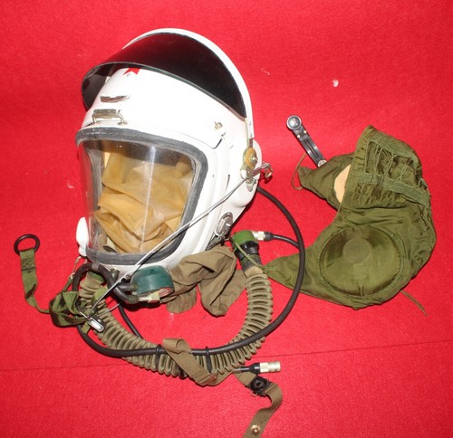 AIR FORCE MIG PILOT HIGH ALTITUDE STUNT FLIGHT HELMET - Picture 11 of 11