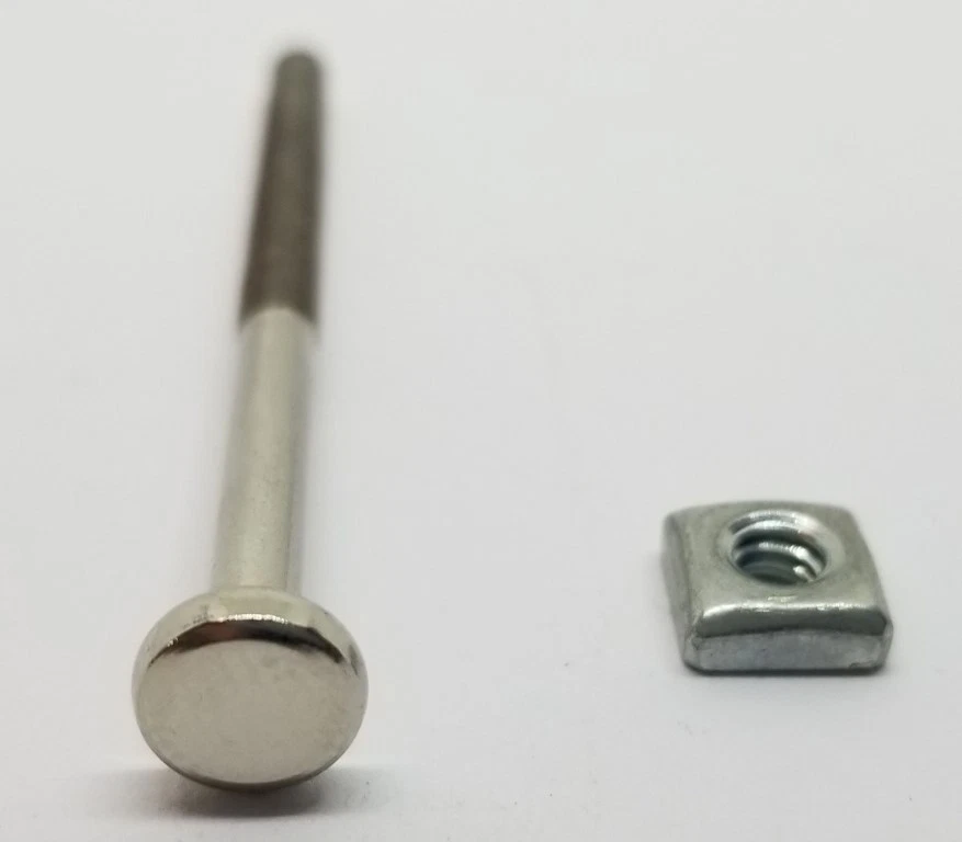 1-1/4" AMBER Hexagonal Glass Knob orange flame honey brown inch Hexagon antique  - Image 4 of 4