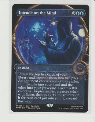 Intrude on the Mind Showcase Mythic MtG Card MKM 296 | eBay Intrude on the Mind Showcase Mythic MtG Card MKM 296 | eBay