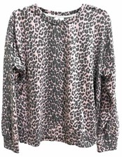 Sundry Pink Leopard Sweatshirt L/S Size L