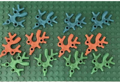 Lego 12 Pieces City Mini Figure Thallus Seaweed Plants,sea Ocean Coral Reef