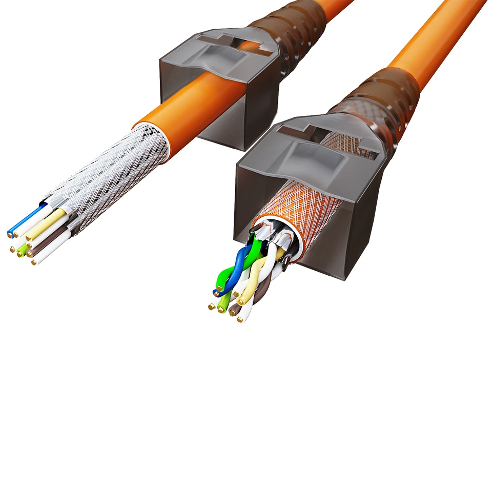 RJ45 Stecker Werkzeuglos LAN Netzwerkstecker Crimp Ethernet Patch Netzwerkkabel - Bild 4 von 4