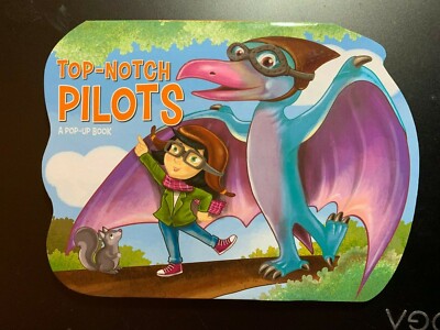 TOP-NOTCH PILOTS DINOSAUR POP-UP BOARD BOOK BRAND NEW CHILDREN'S FUN READING