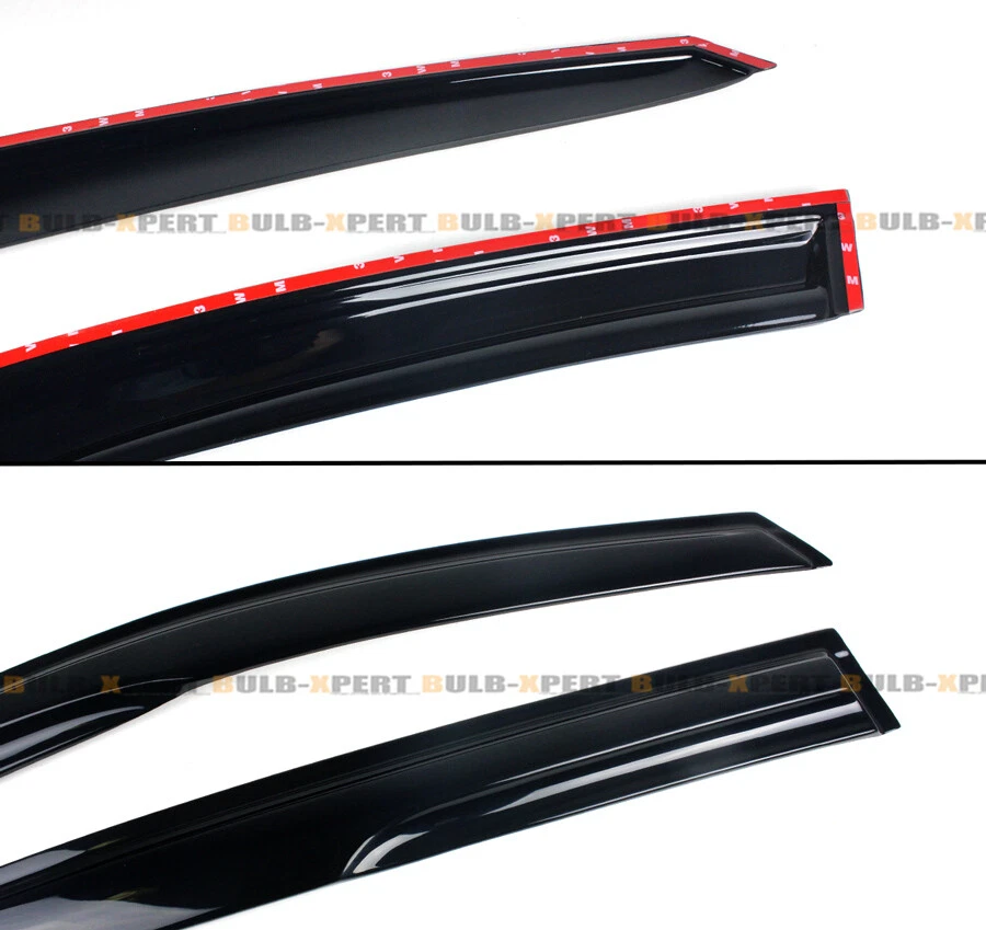 PARA KIA OPTIMA SX EX LX 2011-15 VISERA DE VENTANA ONDULADA 3D PROTECTOR DE LLUVIA DEFLECTOR SOMBRA Foto 3 de 4