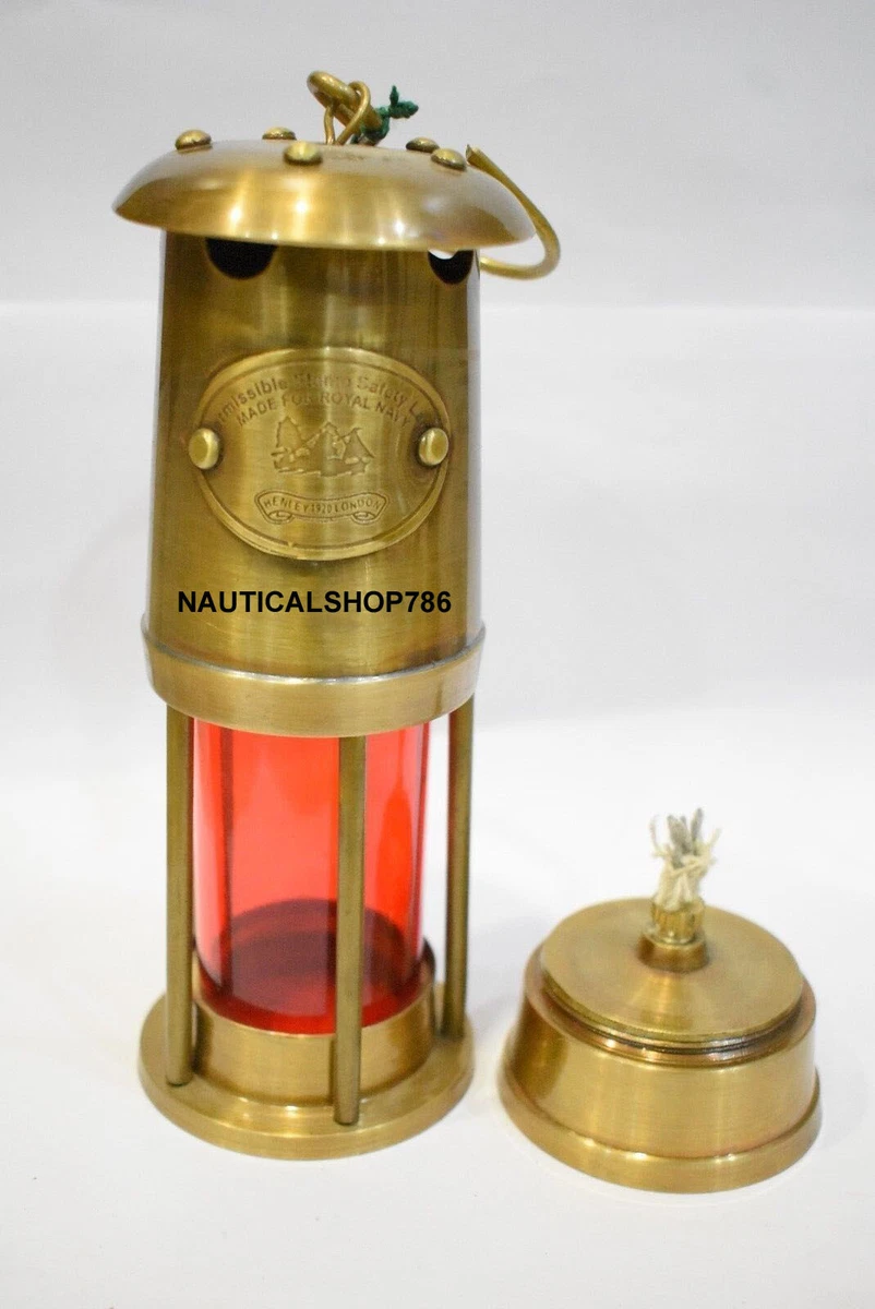 Antique red glass sale lantern