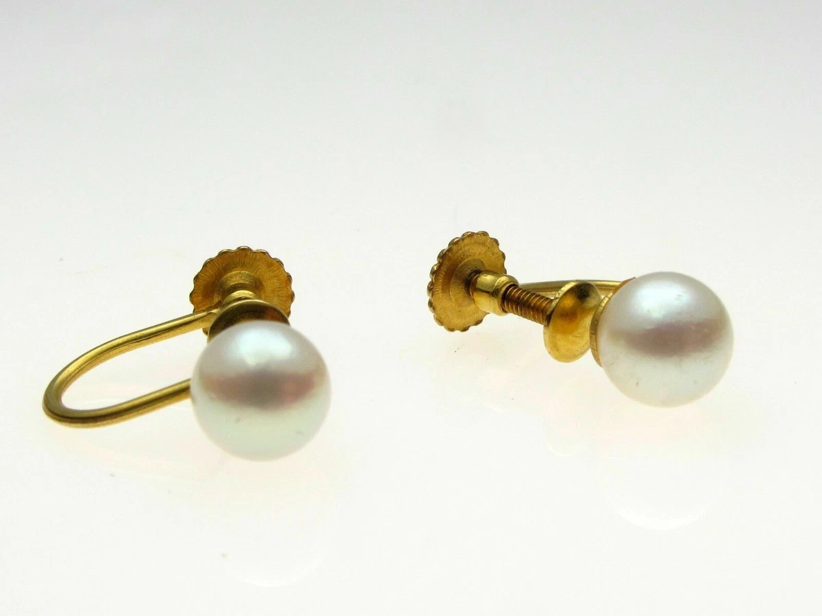9 carat gold pearl earrings sale