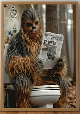 Star Wars Poster Rahmenlos 30x40 cm Chewbacca Kult Serie Fan Geschenk WC 7597