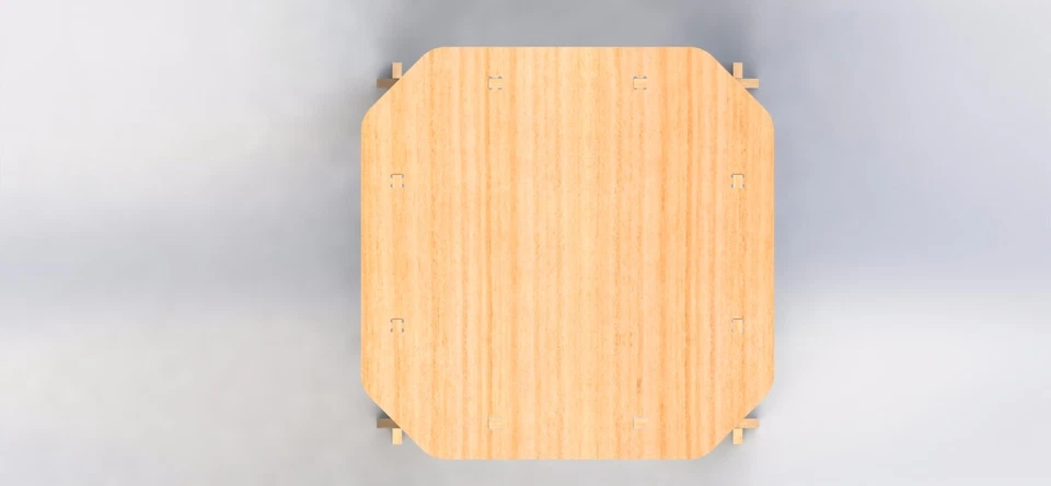 Square Table Vectors 2D CNC Router Laser Plans DXF Files ArtCAM VCarve Woodwork - Image 4 of 4