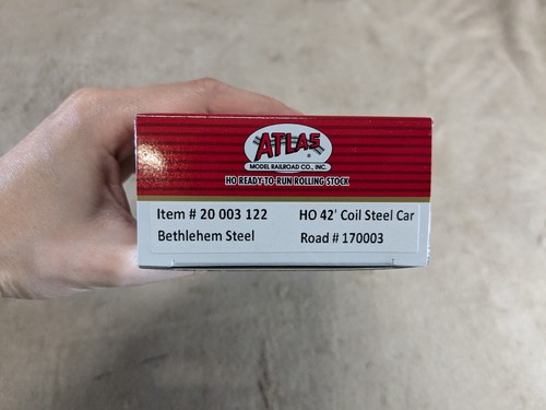 Atlas Master HO Scale BSCX Bethlehem Steel 42' Coil Car #170003 NOS - Picture 7 of 24