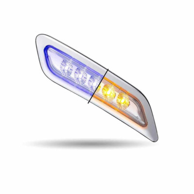 Peterbilt 579/567/587 Passenger Door Marker Light-Dual Revolution Amber/Blue LED