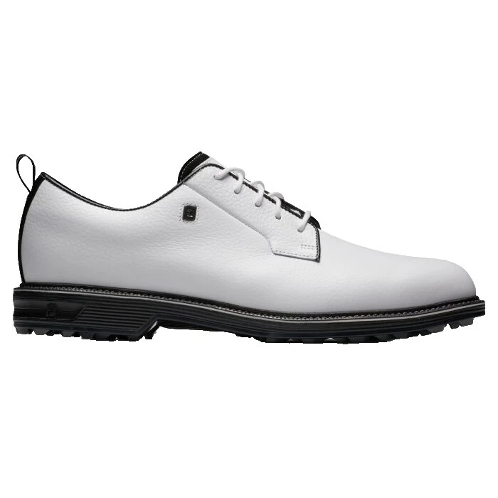 White Leather Upper Golf Shoes for Men 9 US Shoe