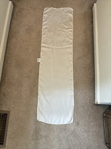 St. John 100% Silk Rectangle Shaped Scarf 46” Ivory Color EUC