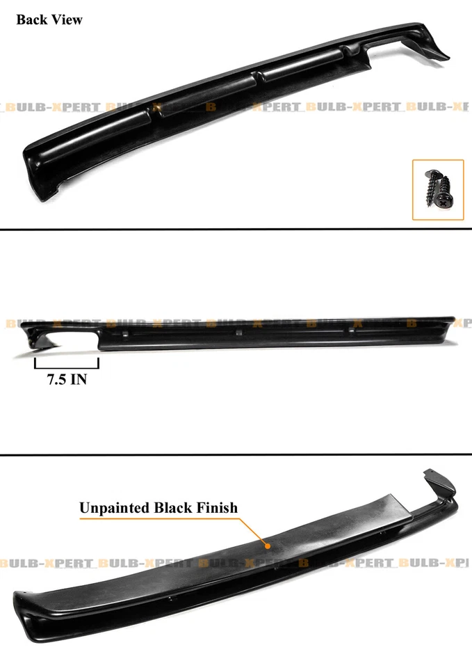 DIFUSOR PARACHOQUES TRASERO ADICIONAL NEGRO SIN PINTAR ESTILO M3 PARA BMW SERIE E36 3 92-99 Foto 3 de 4