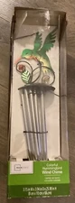Wind Chimes Mainstays Outdoors Multicolored Hummingbird Wings Feathers NiB