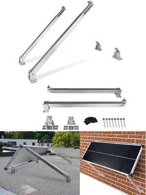 JWS-SOLAR Solarhalterung Wandmontage Solar Halterung Befestigung Aufständerung Verstellbar
