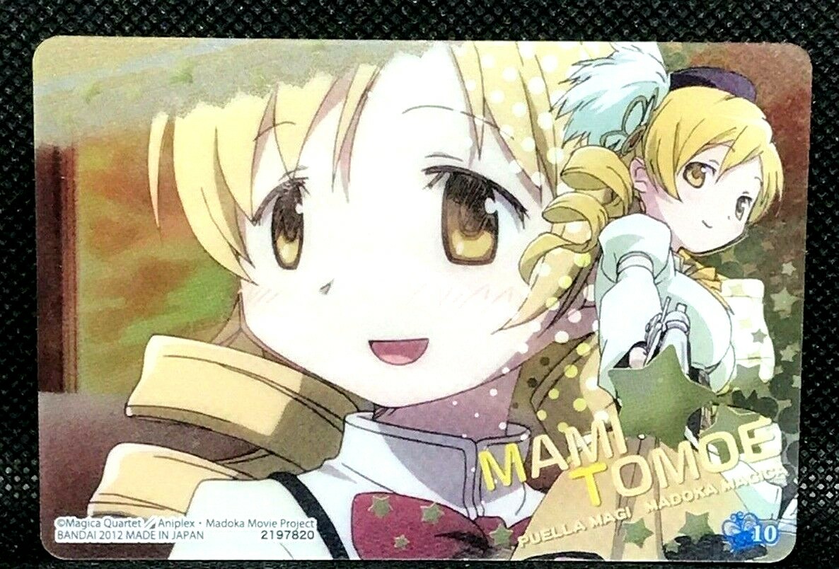 Mami Tomoe Puella Magi Madoka Magica No.10 Clear Card Bandai 2012