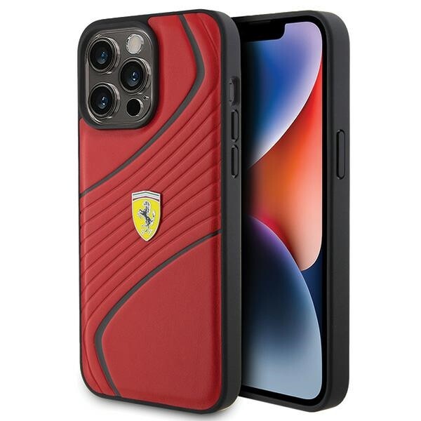 BMW BMHCP15LSLLBK Hülle Für IPhone 15 Pro 6.1" Schwarz Leather Hot Stamp