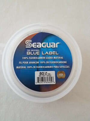 Seaguar Fishing Line Blue Label Fishing Line 80LB 25YD 100% Fluorocarbon 