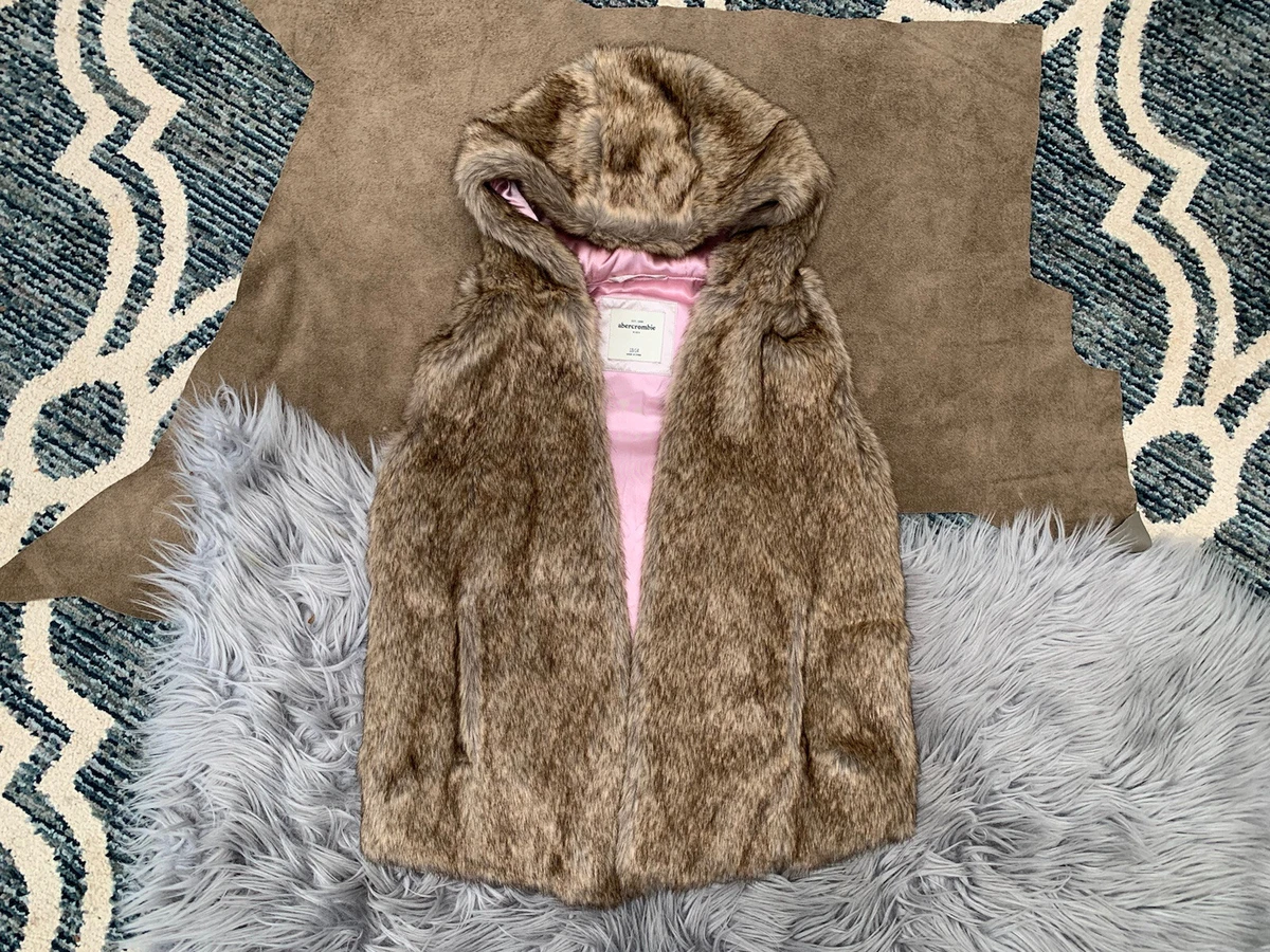 Abercrombie faux top fur coat