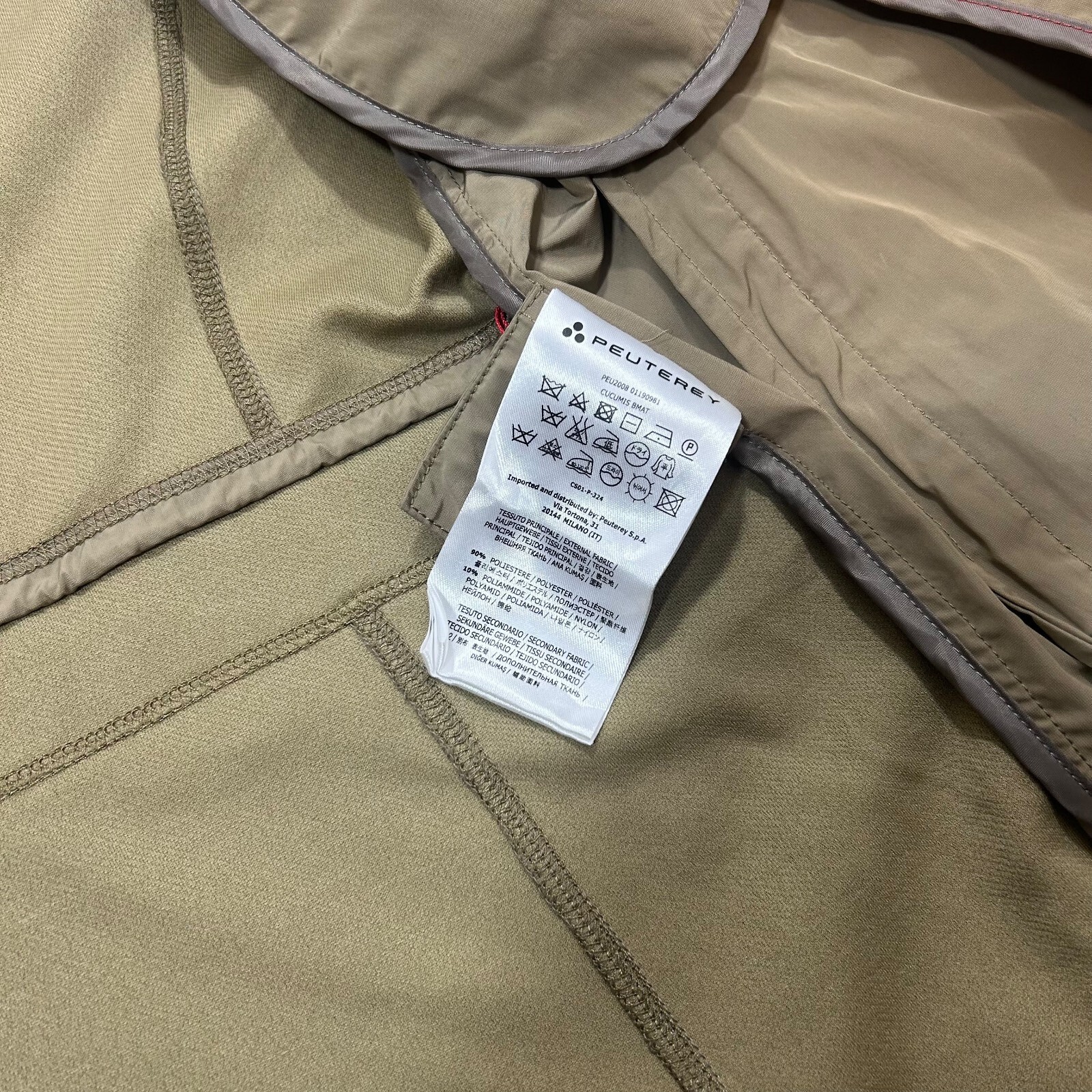 Peuterey Light Collared Button Brown Work Jacket … - image 7