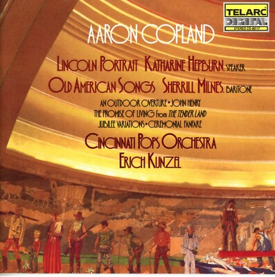 Copland Lincoln Portrait & Other Works Kunzel Cincinnati Pops (CD, Telarc, 1987)