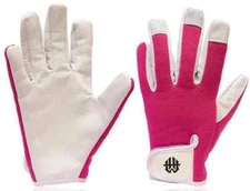 Ladies Women Leather Gardening Gloves Thorn Proof Safety Garden Working Gloves