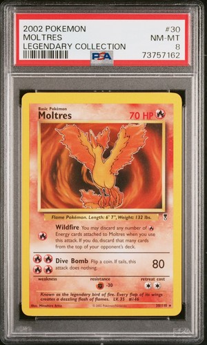 Moltres graded PSA 8 for sale on eBay