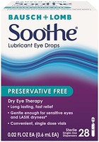 2 Pack - Bausch & Lomb Soothe Preservative Free Lubricant Eye Drops 28 Each on sale 2 Pack - Bausch & Lomb Soothe Preservative Free Lubricant Eye Drops 28 Each on sale