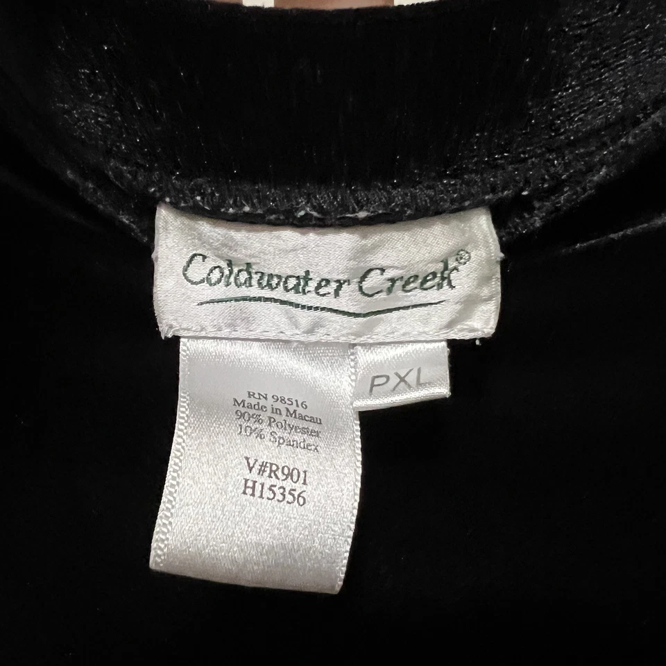 Falda midi de terciopelo Coldwater Creek vintage talla XL pequeña cintura elástica caprichosa Foto 3 de 4