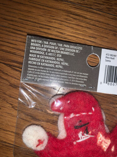 Dimensions Needle Felting Embellishments Santa 100% Wool Christmas - Picture 7 of 8