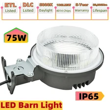 Commercial Barn Street Light 75W LED Outdoor Area Flood Lights Dusk To Dawn IP65