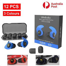 12PCS Soft Ear Plugs Reusable Sleeping Shark Fin Snoring Noise Reduce Cancelling