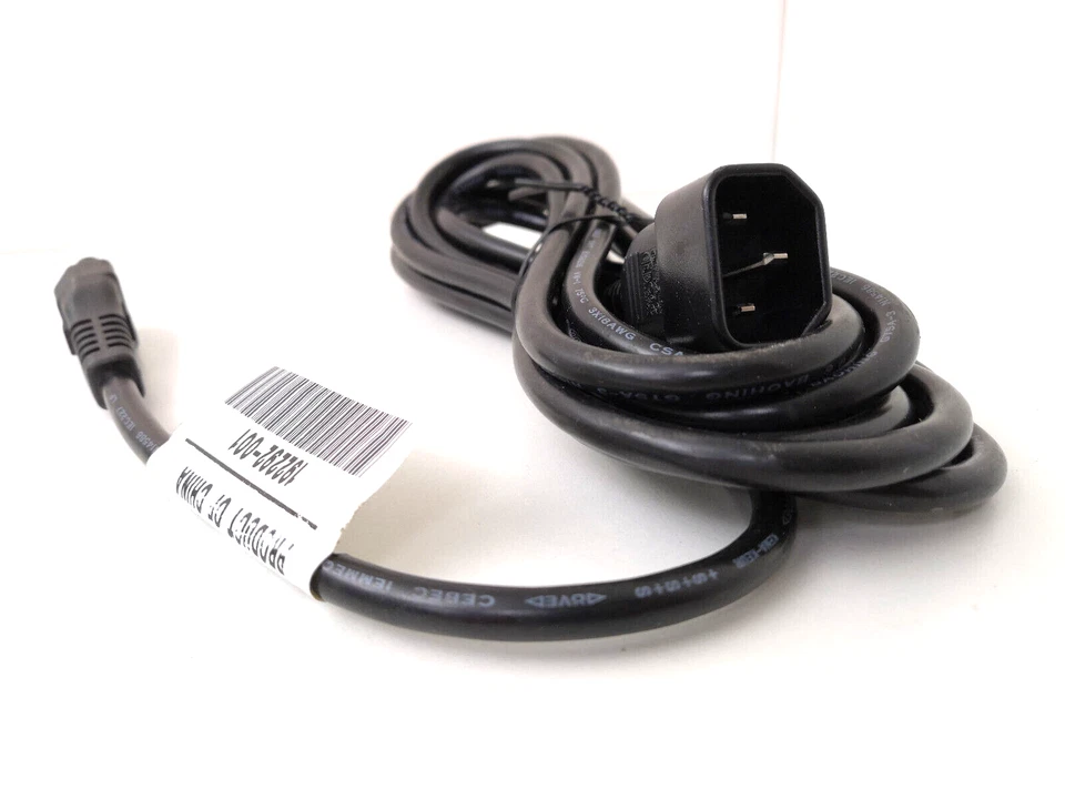 HP 192292-001 Verlängerung C5 Notebook Stecker auf C14 Kaltgeräte Stromkabel 3m - Bild 3 von 4