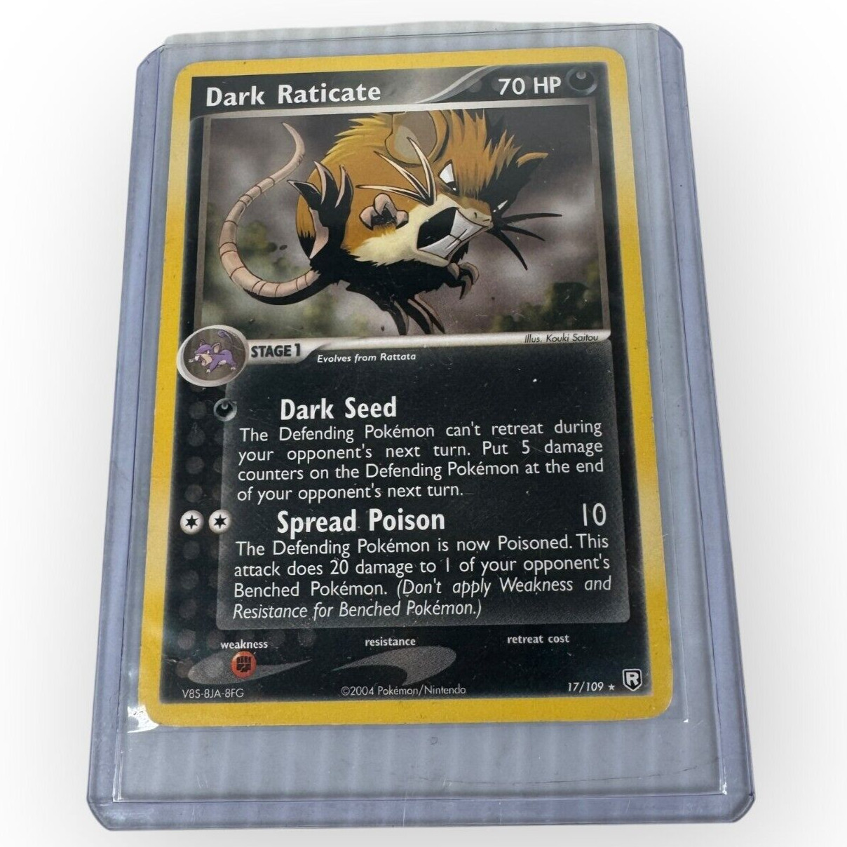 Dark Raticate (17/109) 2004 Pokemon TCG Non-Holo Card Sleeved & Protected