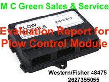 REPAIR EVALUATION REPORT FISHER WESTERN SNOW ...