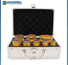 Diamond Drill Bit Hole Saw Set  for Ceramic Tile Marble 11pcs/box HIGHDRIL