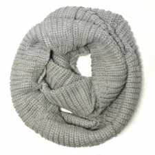 Wrapables Thick Knitted Winter Warm Infinity Scarf, Smoky Grey