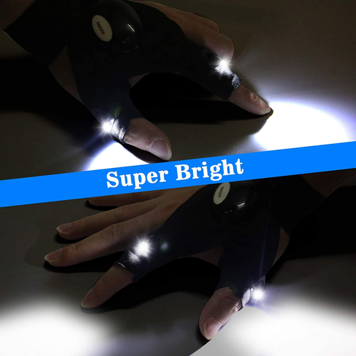 LED Flashlight Gloves – Cool Gifts, Waterproof Finger Lights for Camping & DIY - Picture 5 of 12