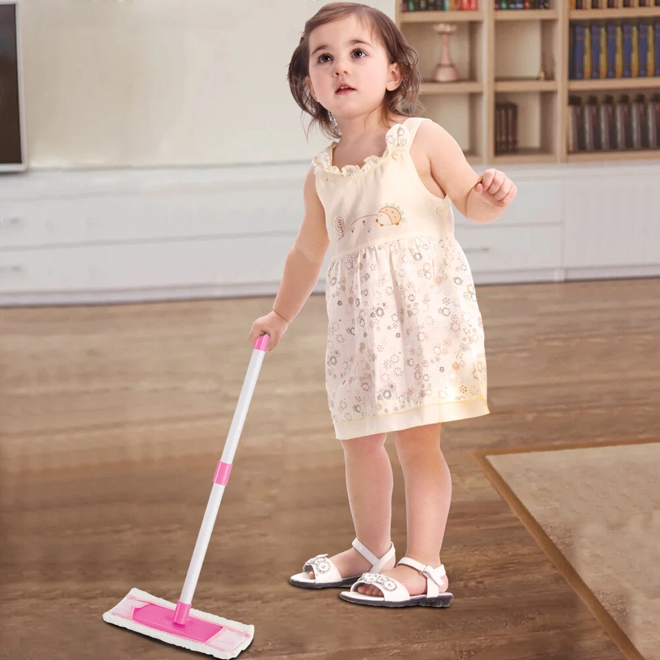 Set Pulizia Giocattolo per Bambini 9 Pezzi con Mocio e Secchio Mop Idea Regalo - Immagine 4 di 4