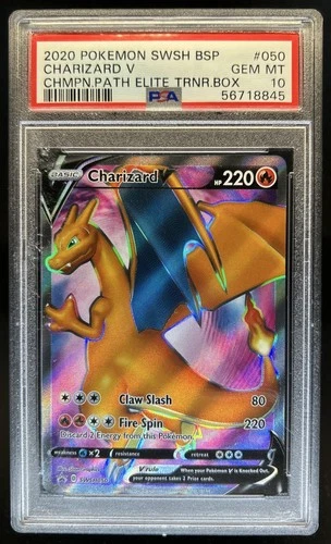 Pokemon SWSH Black Star Promos Charizard V 2020 #SWSH050 PSA 10 GEM MINT (45)