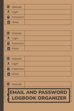 Email And Password Logbook Organizer: Small Internet Address Notebook And...