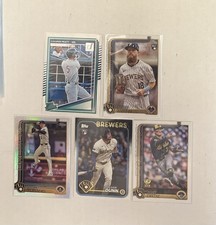 Milwaukee Brewers card lot - Brice Turang silver