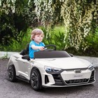12V Kids Electric Ride On Car, Licensed Audi with Remote, White