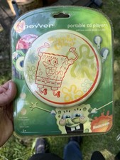 Npower SpongeBob SquarePants Portable CD Player NTCD112-SBM Green Bass Boost