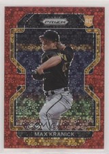 2022 Panini Prizm Tier II Red Donut Circle Prizm 1/99 Max Kranick #185 0s1o