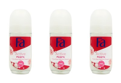 Fa Active Pearls Anti-Transpirant Deo Roll-On , 3x50ml EAN4015100429527