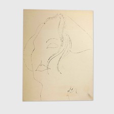 Andy Warhol Rare Original 1954 Happy Greta Garbo Day Offset Lithograph 328