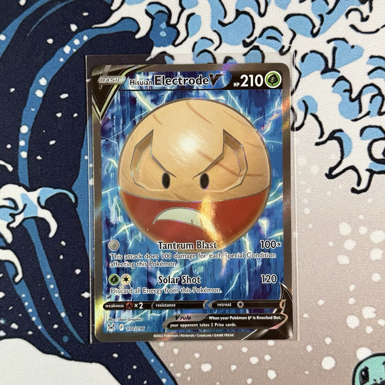 Hisuian Electrode V 172/196 Full Art Lost Origin Raw NM