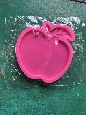 SILICONE APPLE MOLD 4'' Epoxy Resin Fondant Clay Jewelry Keychain Ornament NEW