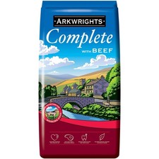 Arkwrights Complete with Beef Dry Dog Food 15kg - Complete Nutrition for Work... 1.40 per kilo